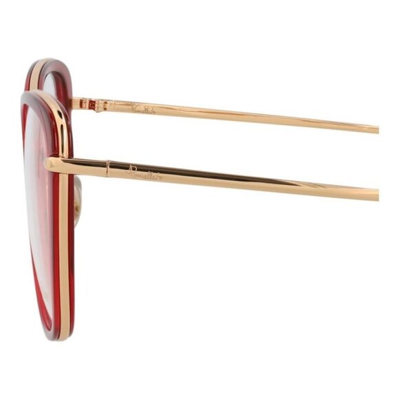 Pomellato Womens Cat Eye Red Gold Transparent Fashion Designer Eyewear - Picture 4 of 4